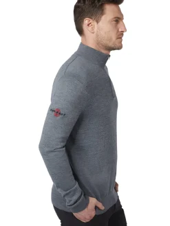 Callaway 1/4-Zip Blended Merino Sweater - Steel Heather