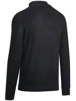 Callaway 1/4-Zip Blended Merino Sweater - Black Ink