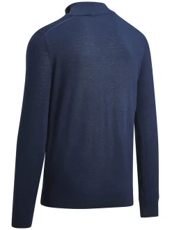 Callaway 1/4-Zip Blended Merino Sweater - Navy Blue