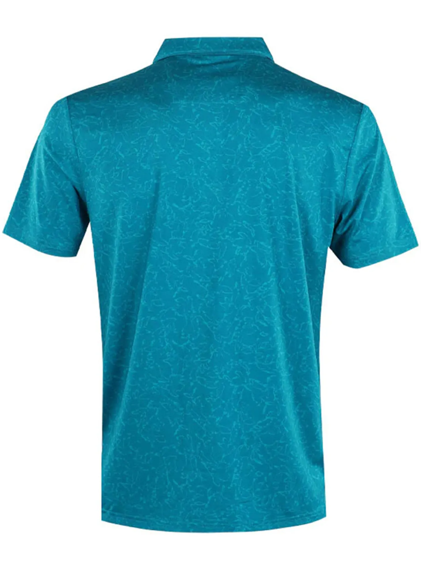 Calvin Klein Abstract Watercolour Printed Polo Shirt - Sea Green