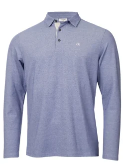 Calvin Klein Bayard Long Sleeve Polo - French Blue