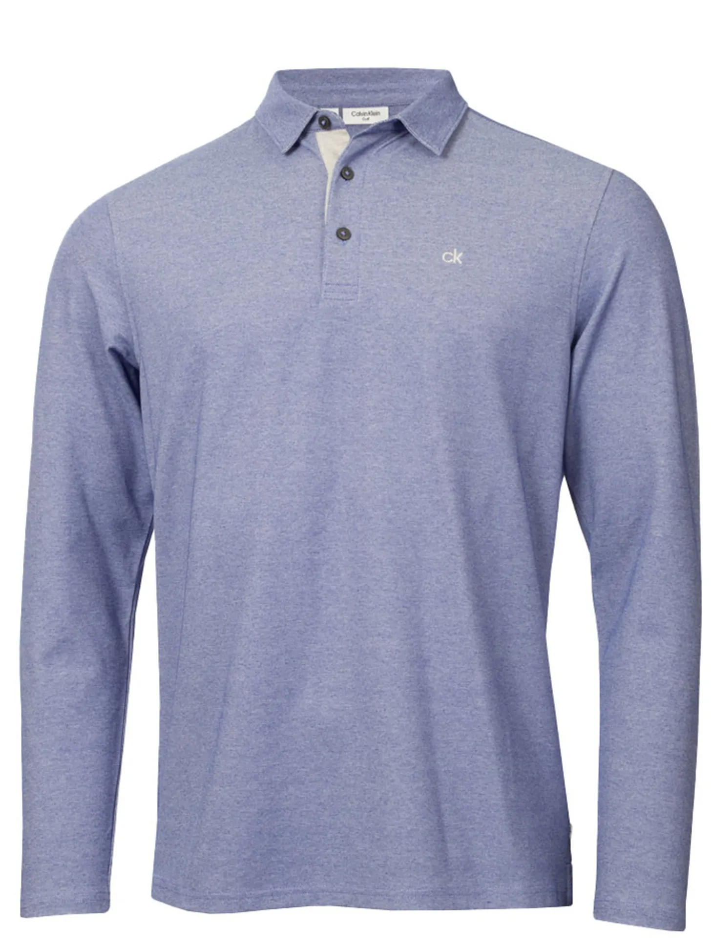 Calvin Klein Bayard Long Sleeve Polo - French Blue