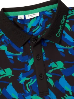Calvin Klein Brushstroke Print Polo - Brushstroke Print