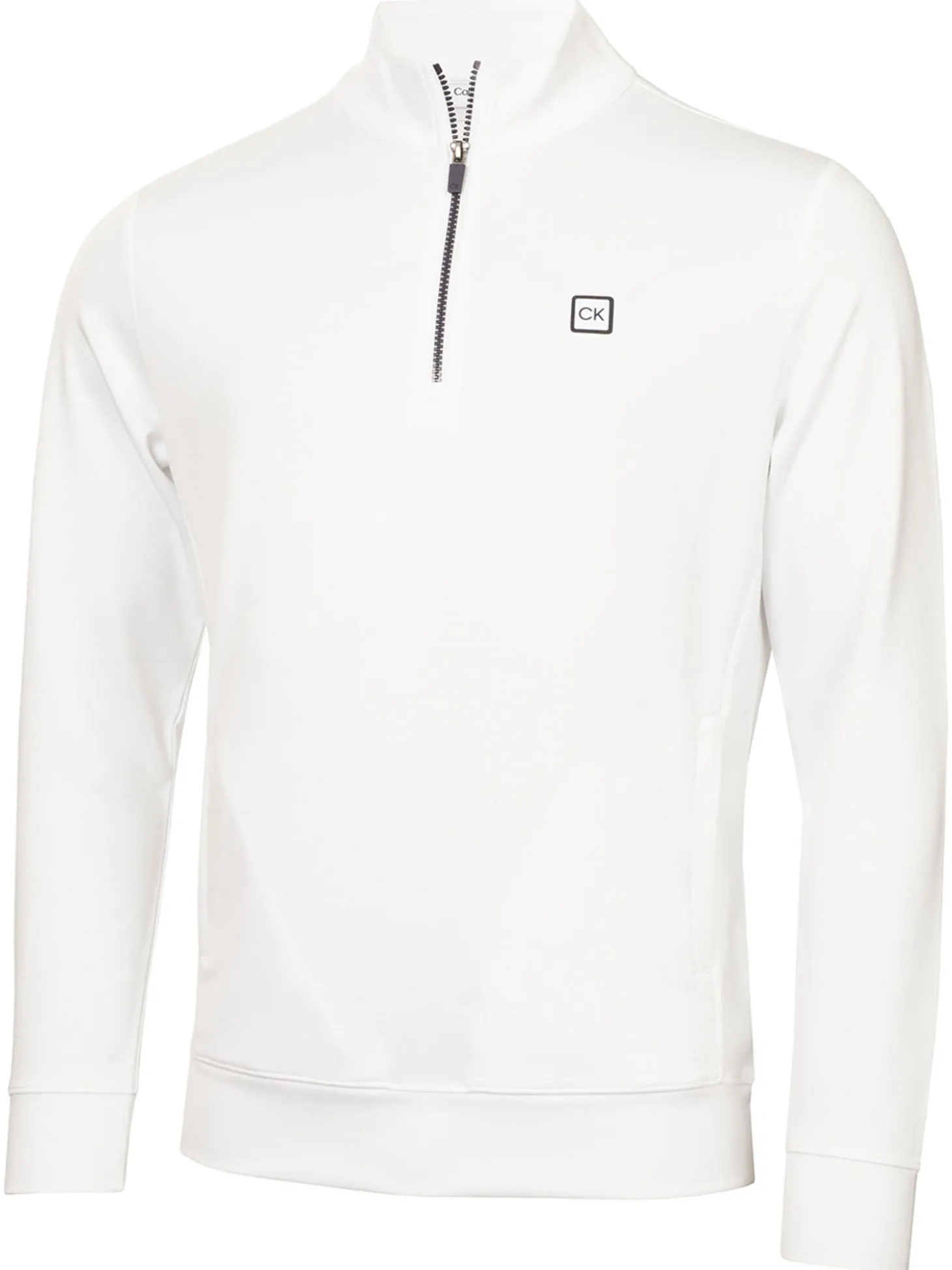 Calvin Klein Concord Half Zip Sweater - White