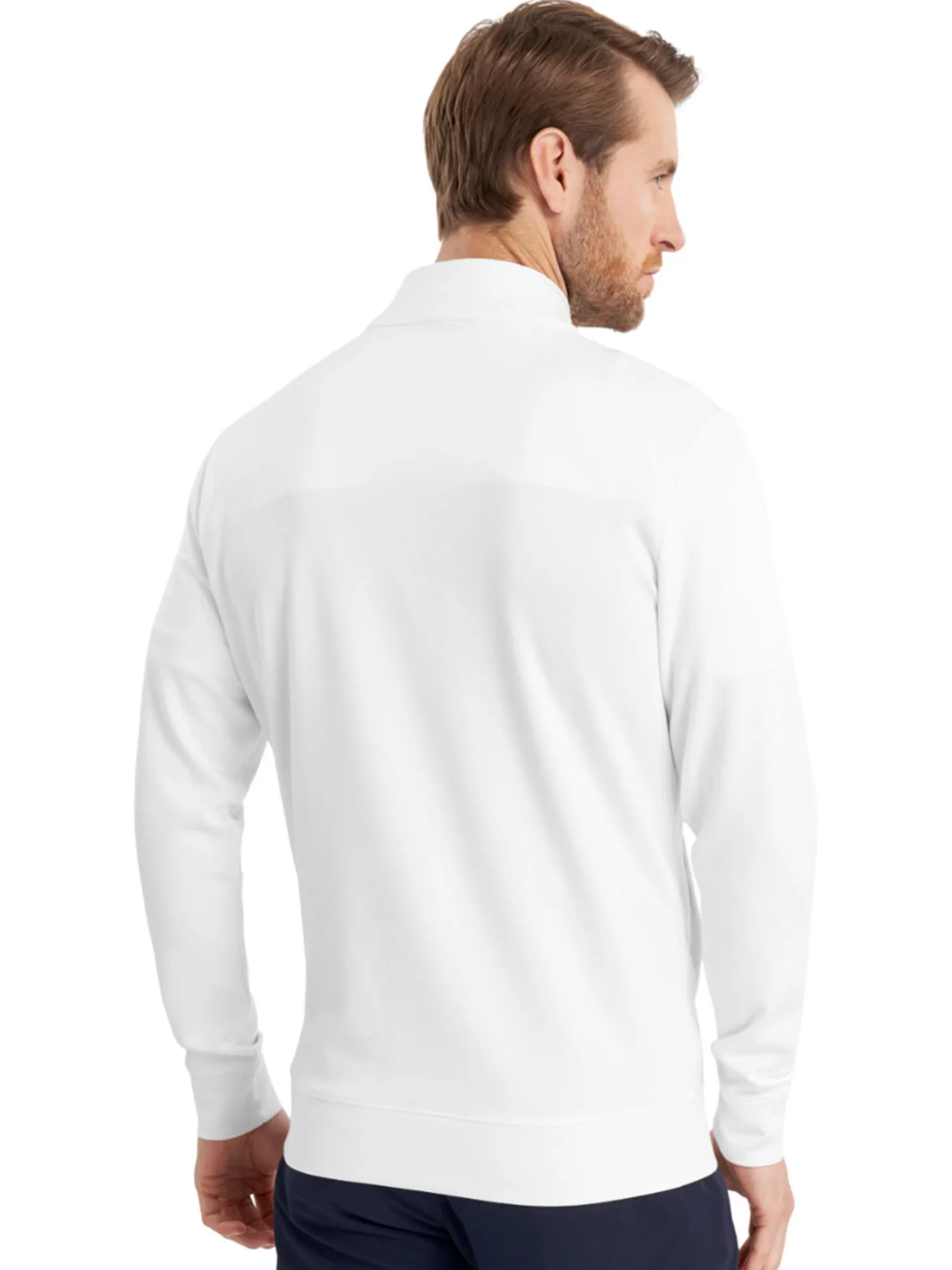 Calvin Klein Concord Half Zip Sweater - White