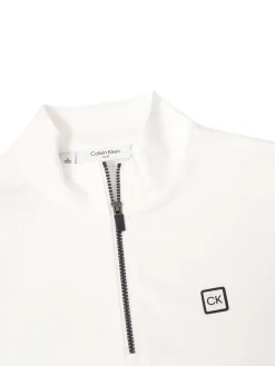 Calvin Klein Concord Half Zip Sweater - White