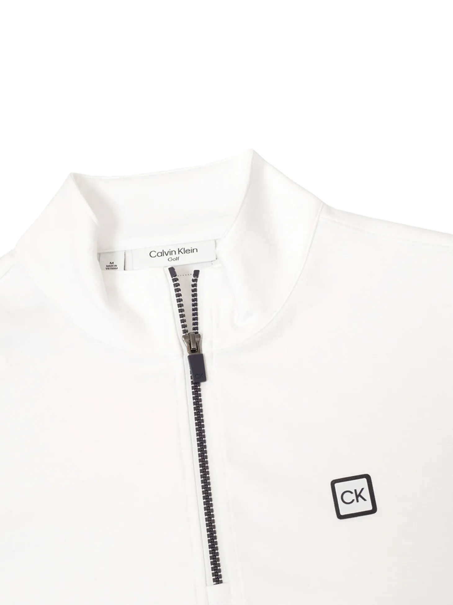 Calvin Klein Concord Half Zip Sweater - White