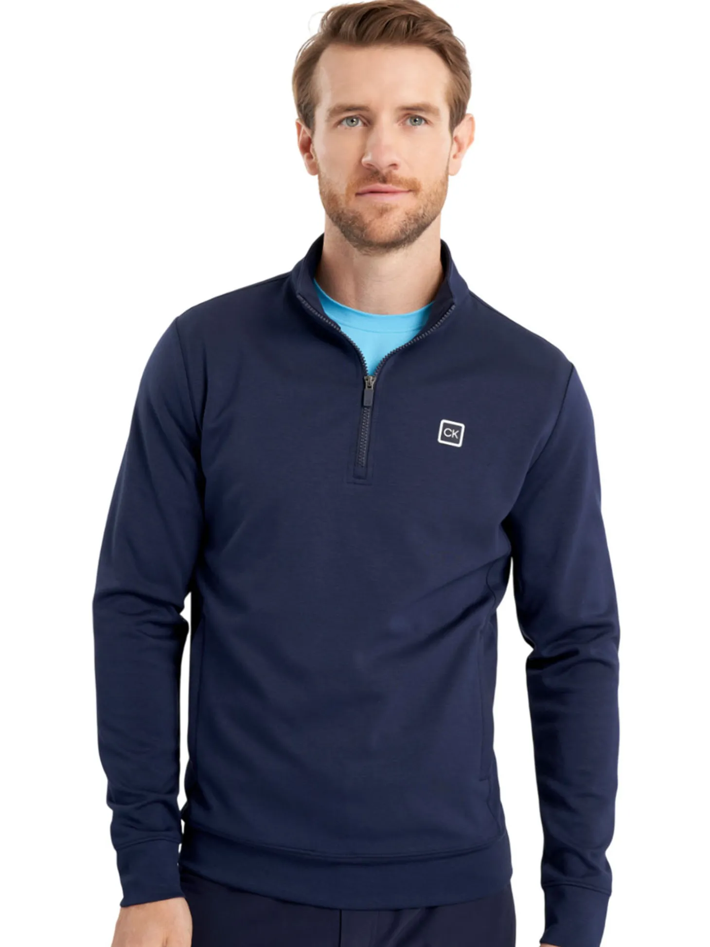 Calvin Klein Concord Half Zip Sweater - Navy