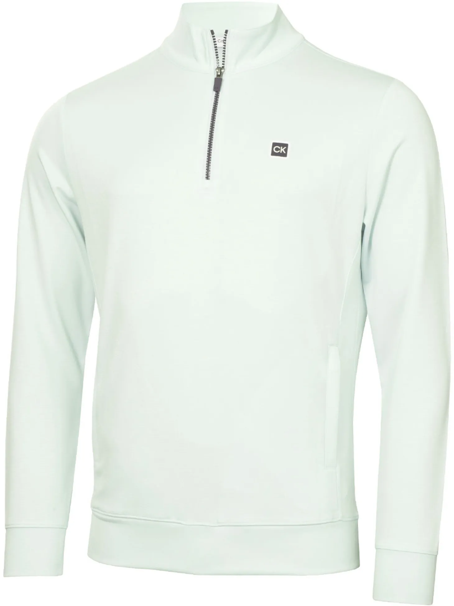 Calvin Klein Concord Half Zip Sweater - Light Jade