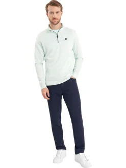 Calvin Klein Concord Half Zip Sweater - Light Jade