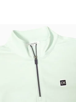 Calvin Klein Concord Half Zip Sweater - Light Jade