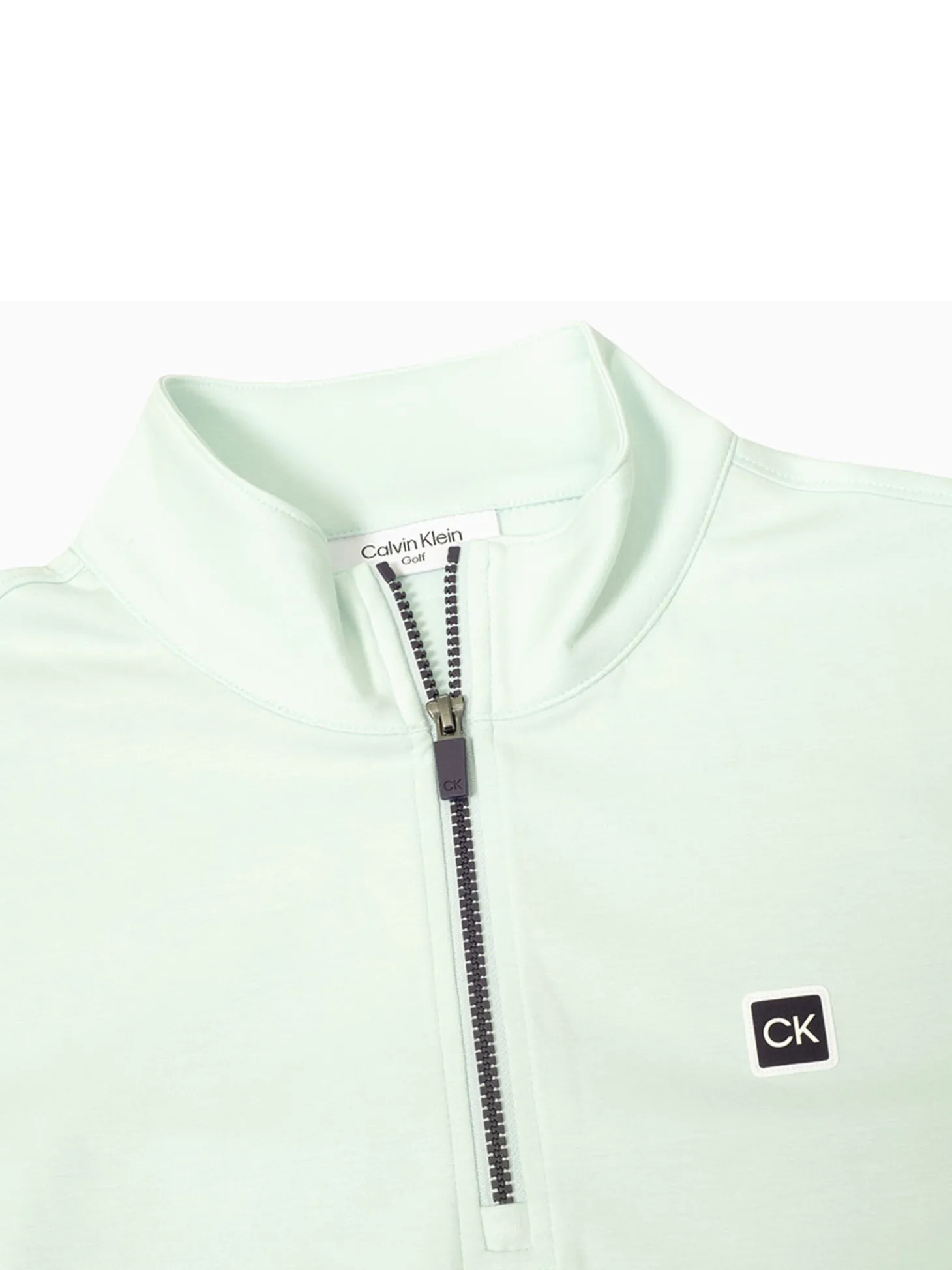Calvin Klein Concord Half Zip Sweater - Light Jade