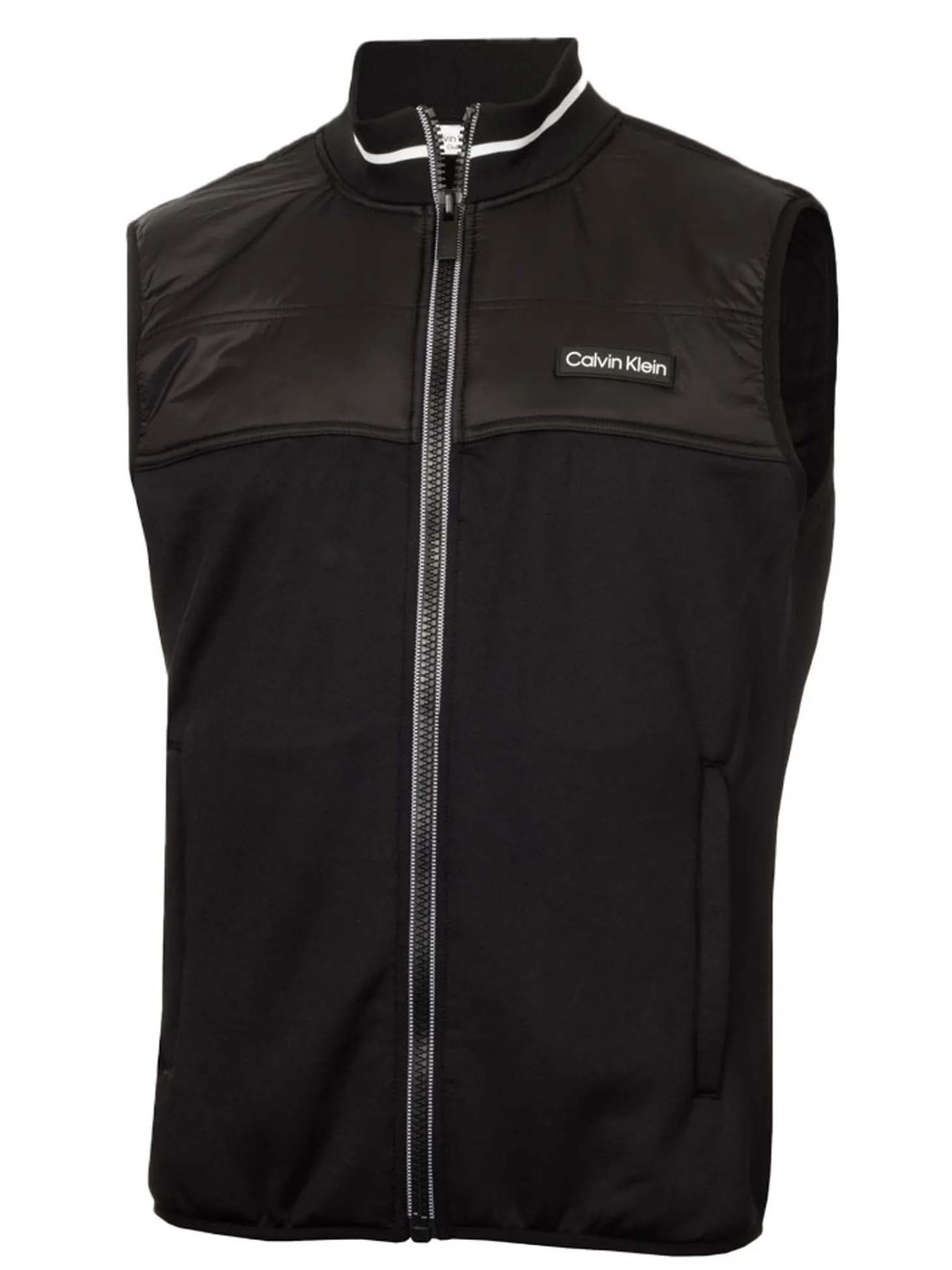 Calvin Klein Concourse Hybrid Full-Zip Gilet - Black