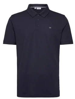 Calvin Klein Cotton Blend Quad Polo - French Navy