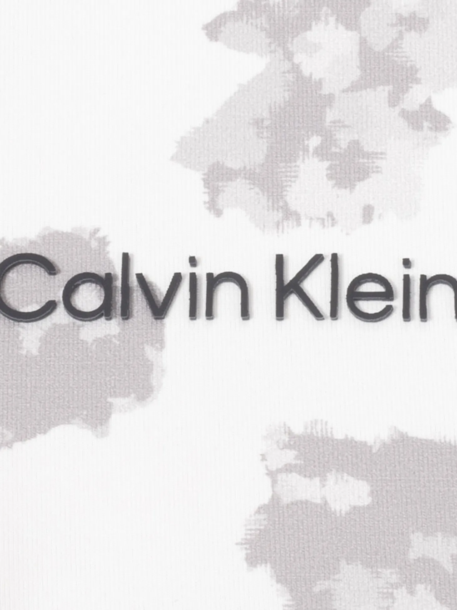 Calvin Klein Cyber Floral Print Polo Shirt - White