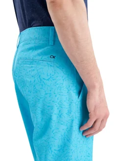 Calvin Klein Printed Bullet Regular Fit Stretch Short - Aquarius