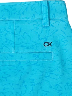 Calvin Klein Printed Bullet Regular Fit Stretch Short - Aquarius