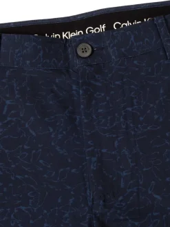 Calvin Klein Printed Bullet Regular Fit Stretch Short - Navy