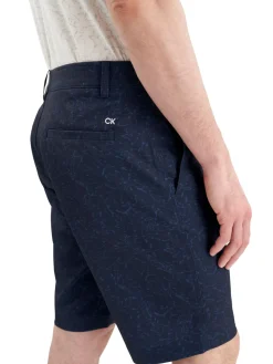 Calvin Klein Printed Bullet Regular Fit Stretch Short - Navy