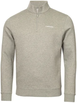 Calvin Klein West Lake Half Zip Layering - Grey Marl