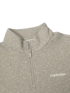 Calvin Klein West Lake Half Zip Layering - Grey Marl