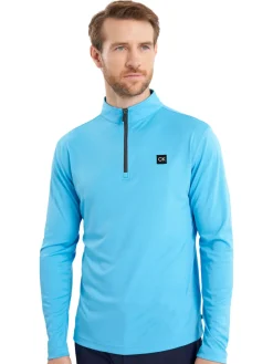 Calvin Klein Westgate Half Zip - Aquarius