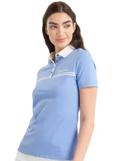 Calvin Klein Womens Bellevue Polo Shirt - Cornflower Blue