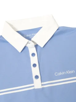 Calvin Klein Womens Bellevue Sleeveless Polo Shirt - Cornflower Blue