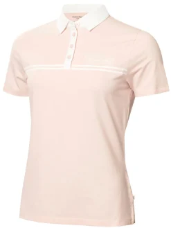 Calvin Klein Womens Bellevue Polo Shirt - Shell Pink