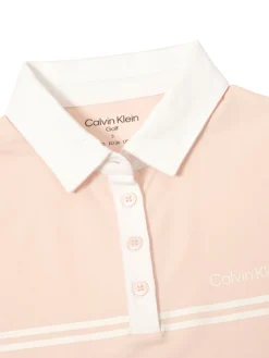 Calvin Klein Womens Bellevue Polo Shirt - Shell Pink