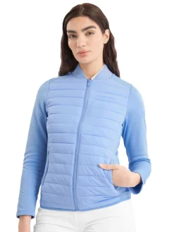 Calvin Klein Womens Beryline Hybrid Jacket - Cornflower Blue