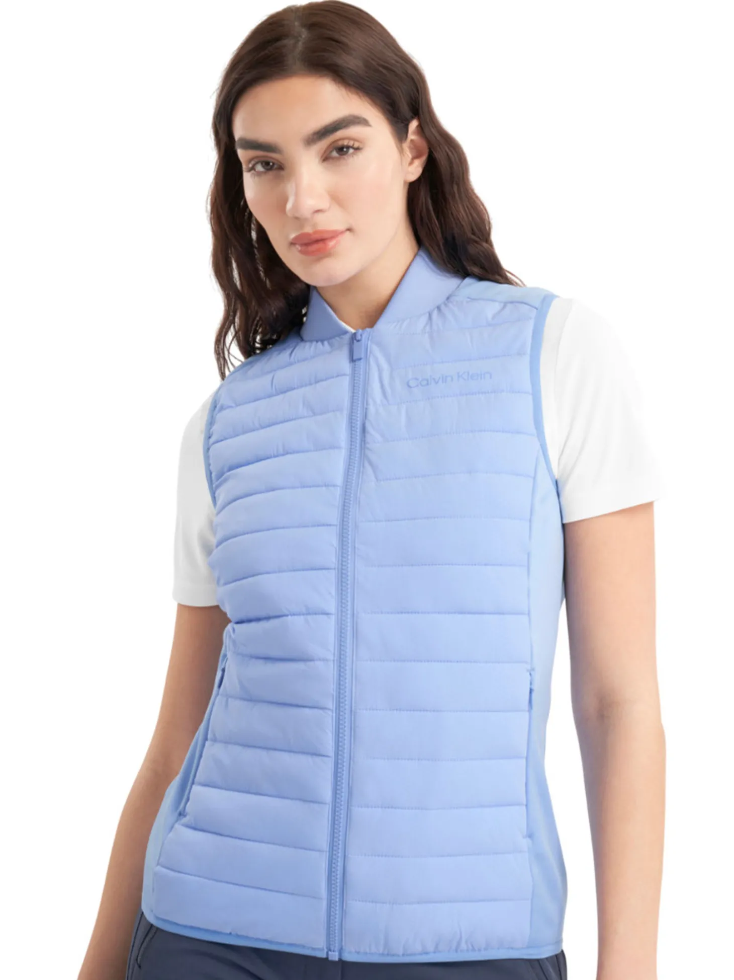 Calvin Klein Womens Beryline Hybrid Gilet - Cornflower Blue