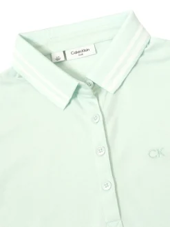 Calvin Klein Womens Brightmeadow Sleeveless Polo Shirt - Light Jade