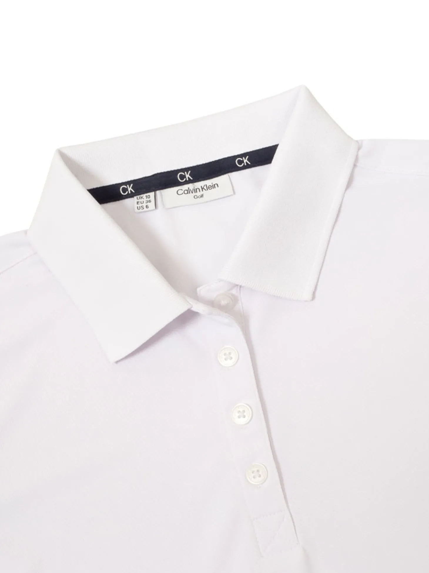 Calvin Klein Womens Club Polo Shirt - White