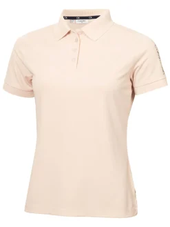 Calvin Klein Womens Club Polo Shirt - Shell Pink