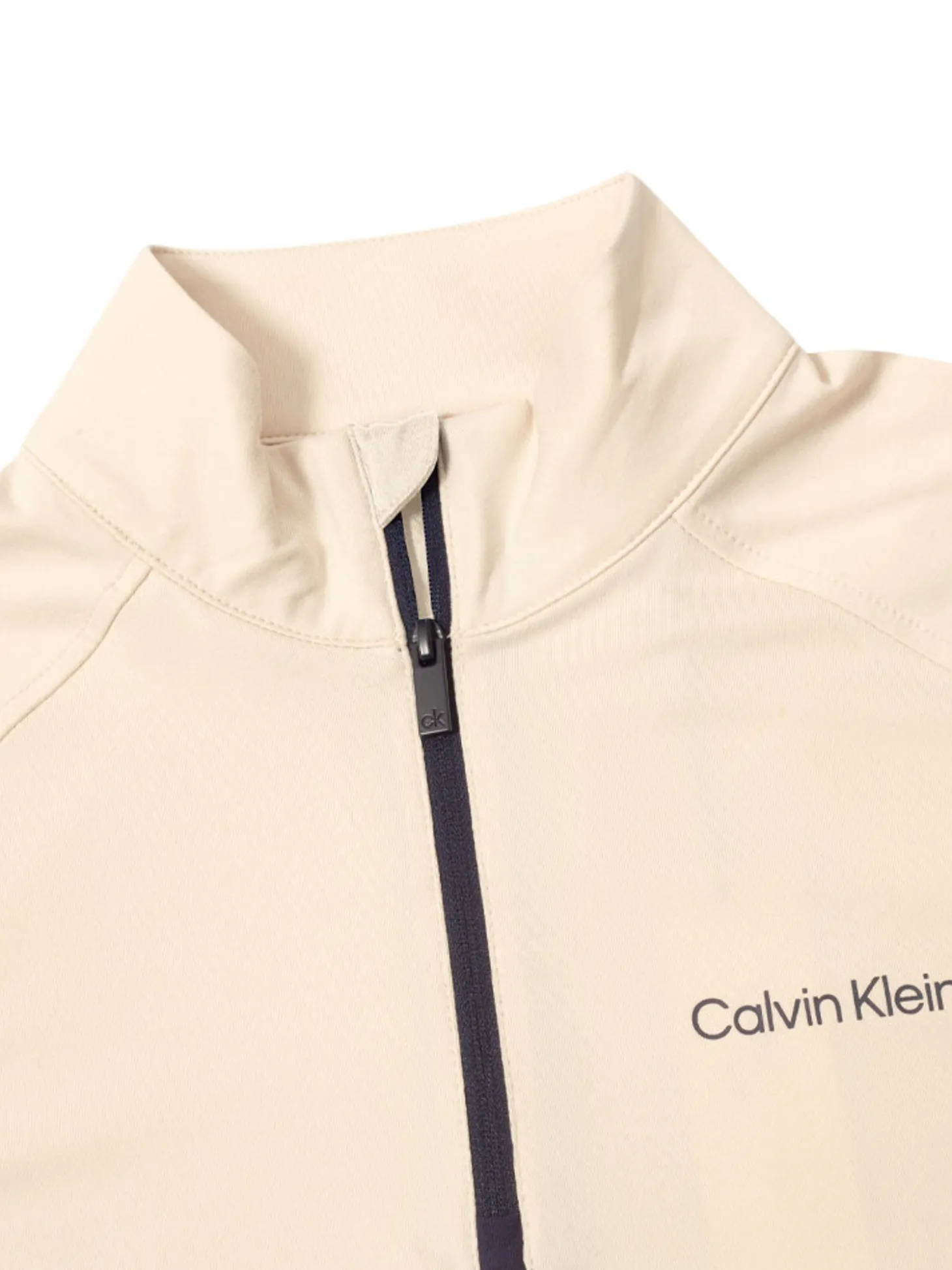 Calvin Klein Womens Dakota Quarter Zip Top - Tapioca