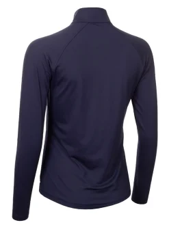 Calvin Klein Womens Dakota Quarter Zip Top - Navy