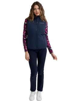 Calvin Klein Womens Faye Full Zip Gilet - Navy