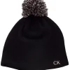 Calvin Klein Women's Gorra Bobble Beanie - Black