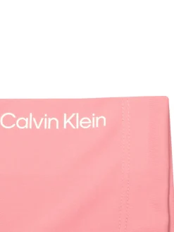 Calvin Klein Womens Harmony Printed Polo Shirt - Powder Pink