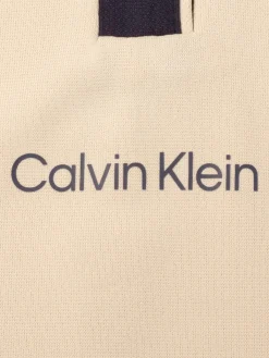 Calvin Klein Womens Mila Long Sleeve Polo - Tapioca