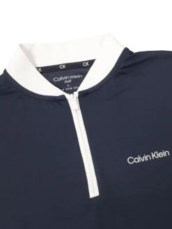 Calvin Klein Womens Monroe Short Sleeve Dress - Navy