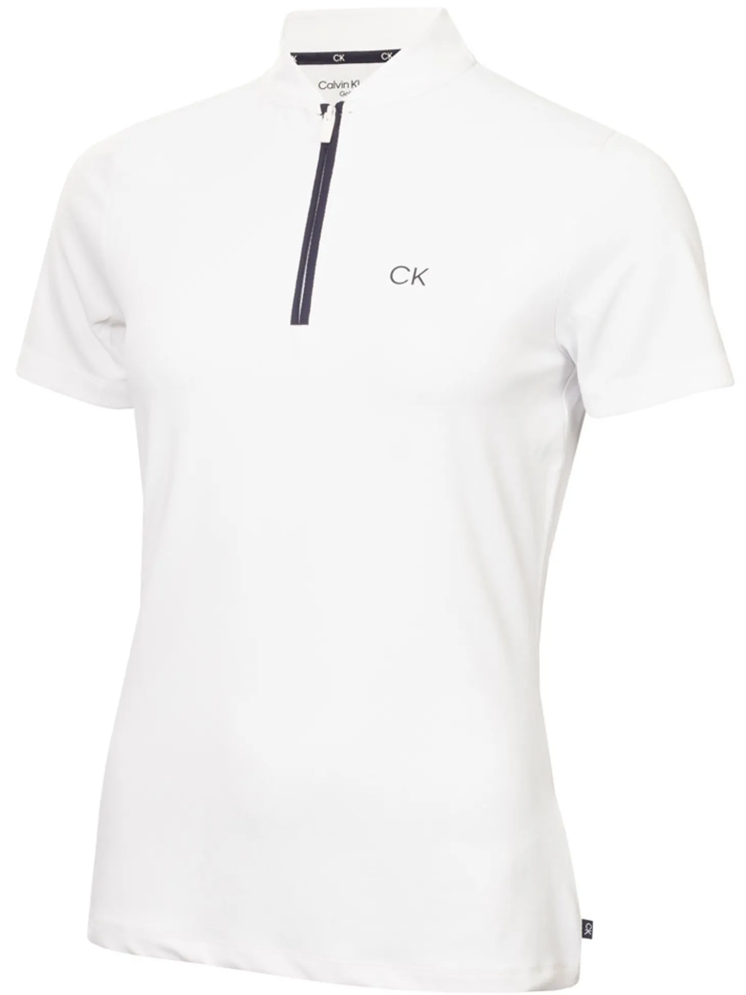 Calvin Klein Womens Tattler Mock Neck Top - White