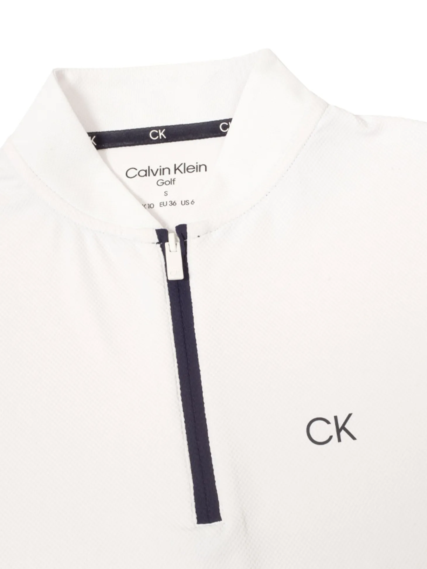 Calvin Klein Womens Tattler Mock Neck Top - White