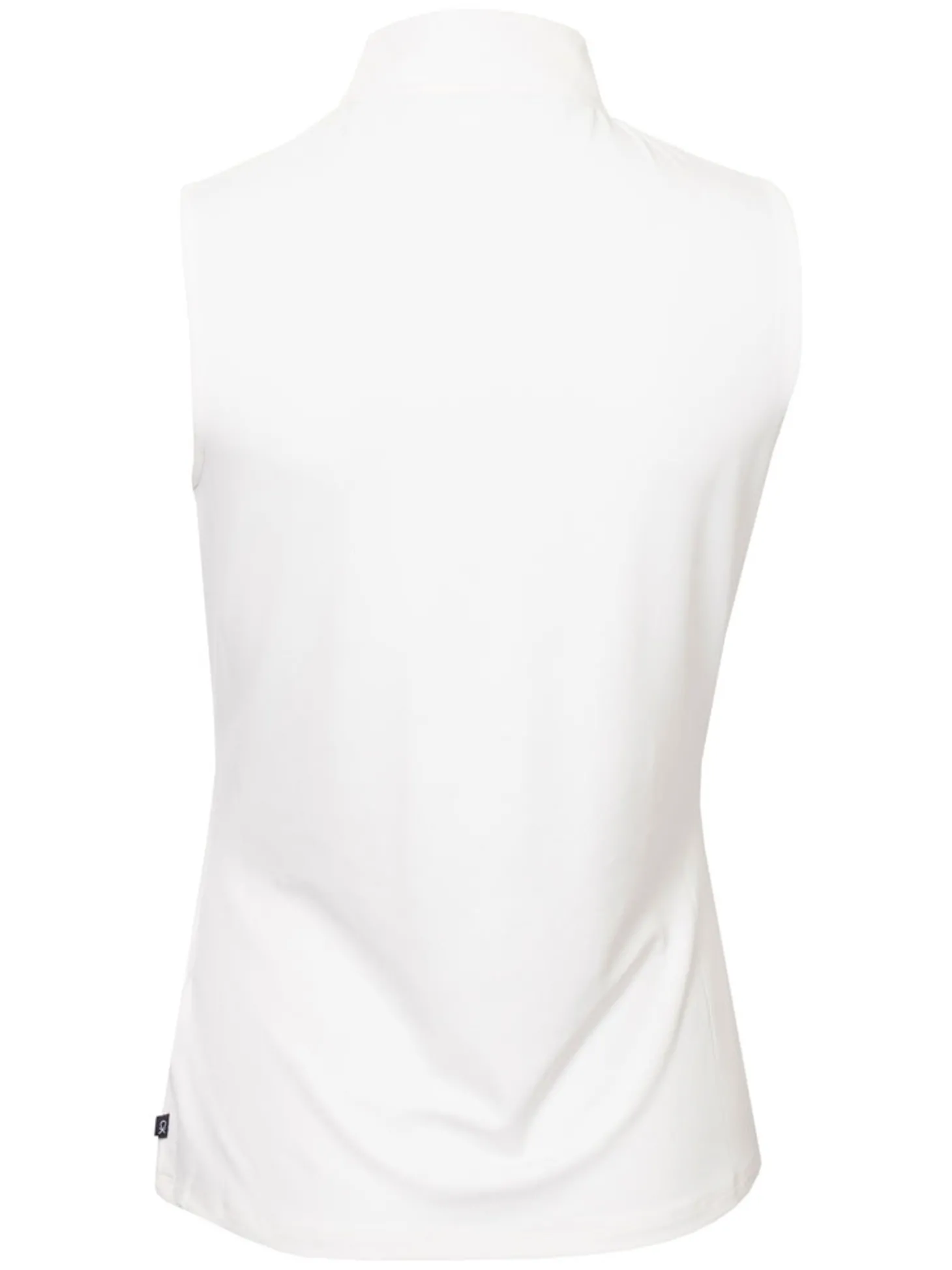 Calvin Klein Womens Tattler Sleeveless Mock Neck Top - White