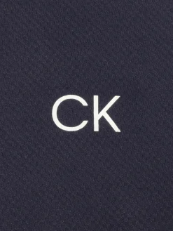 Calvin Klein Womens Tattler Sleeveless Mock Neck Top - Navy