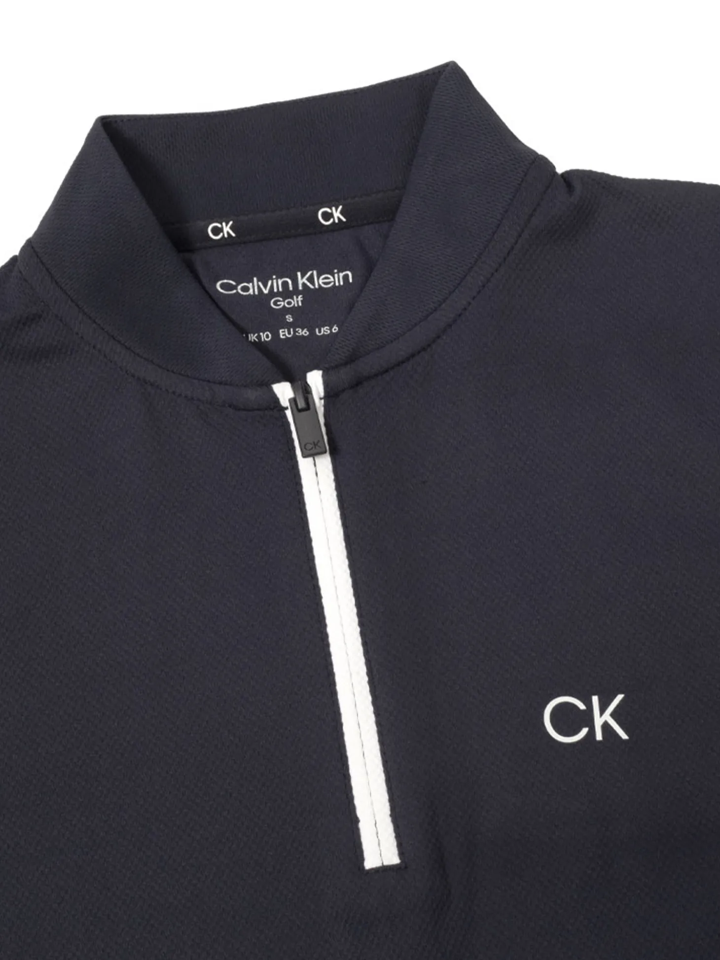 Calvin Klein Womens Tattler Mock Neck Top - Navy