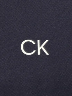 Calvin Klein Womens Tattler Mock Neck Top - Navy