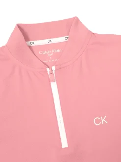 Calvin Klein Womens Tattler Mock Neck Top - Powder Pink