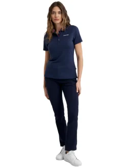 Calvin Klein Womens Vesey Short Sleeve Polo - Navy